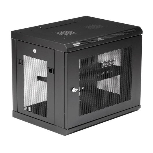 Armario Rack StarTech RK9WALM 9U pared acero 90 kg negro estante 1U