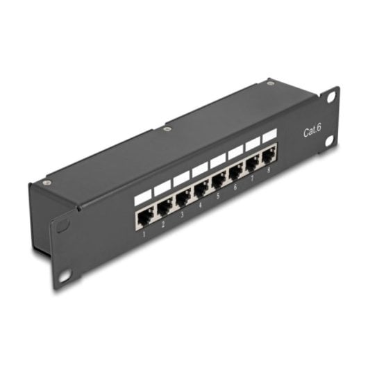 Panneau de brassage DeLock 43304 Cat6 16 ports RJ45 rack 1U noir