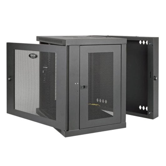 Armoire de distribution Eaton SRW12USDP 12U noir à fixation murale abattant sécurisé