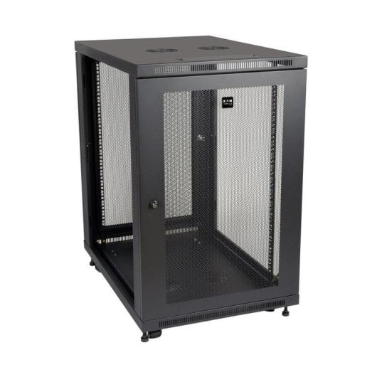 Armoire rack Eaton SR18UB 18U noir rails ajustables sécurité renforcée