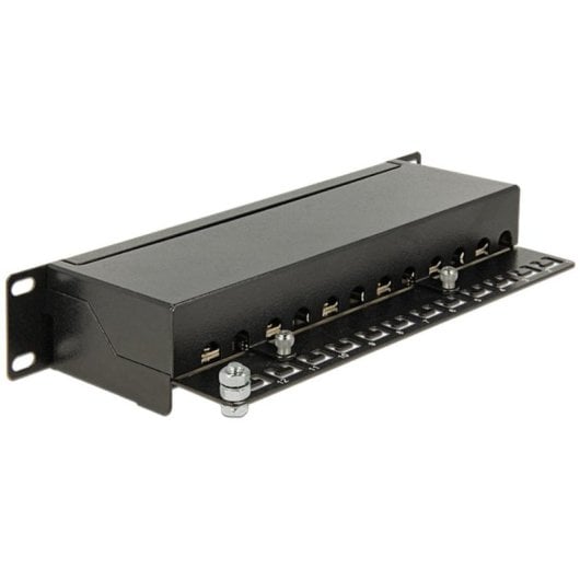 Panneau de brassage DeLock 43297 12 ports RJ-45 Cat.6 1U rack 10" noir