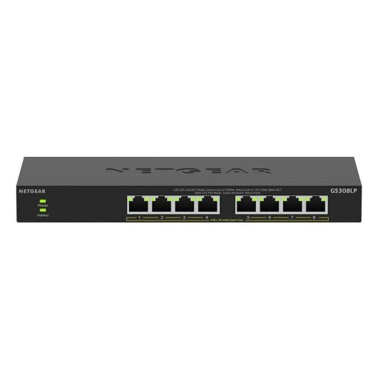 Switch Netgear GS308LP 8 Ports Gigabit PoE+ Non manageable compact