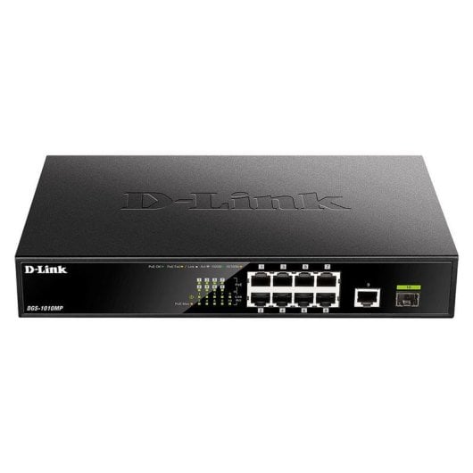 Commutateur D-Link DGS-1010MP 8 ports PoE+ Gigabit 1 SFP Rackable