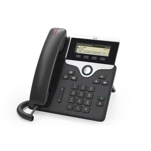 Téléphone IP Cisco 7811 Noir Argent PoE 1 ligne écran LED mural/bureau