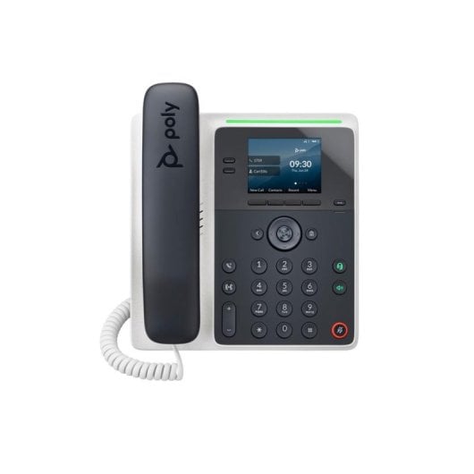Téléphone IP HP Poly Edge E100 Écran 2,8" IPS PoE 8 lignes Noir NFC