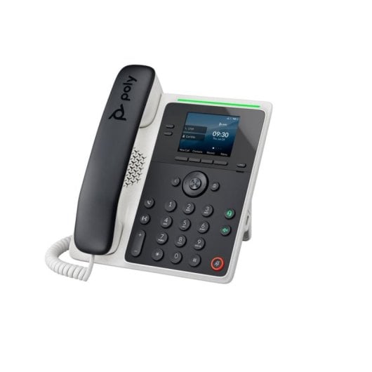 Téléphone IP HP Poly Edge E100 Écran 2,8" IPS PoE 8 lignes Noir NFC