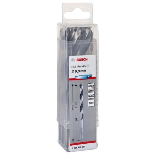Broca Bosch 2 608 577 267 HSS PointTeQ 9,9 mm métal set 10 pièces