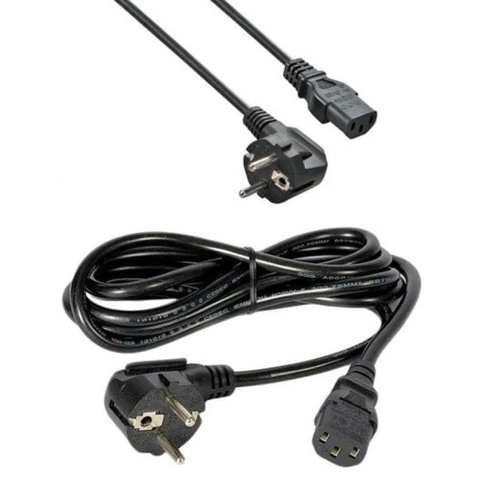 Câble d'alimentation Microconnect PE020450 5 m CEE7/7 vers C13 PVC Noir