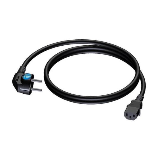 Cavo alimentazione Microconnect PE010405 0,5 m C13 angolato femmina PVC nero
