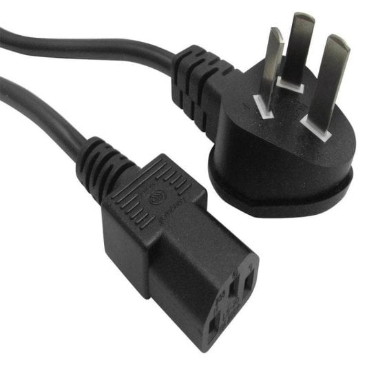 Câble d'alimentation Microconnect PE150418 1,8 m Prise type I C13 PVC Noir