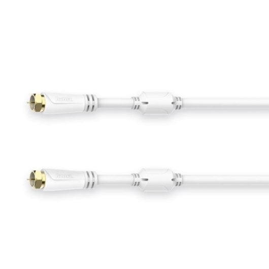 Câble coaxial Hama 00205255 10 m F/F connecteurs droits blanc