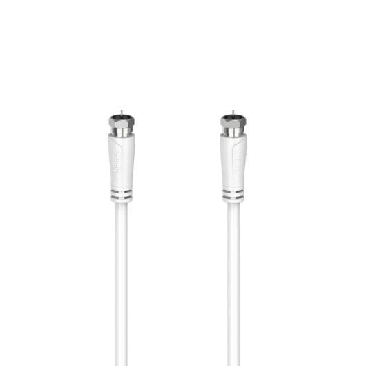 Câble coaxial HAMA 00205065 5 m F/F Double blindage Blanc