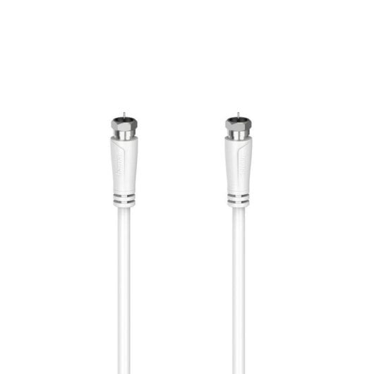 Câble coaxial HAMA 00205065 5 m F/F Double blindage Blanc