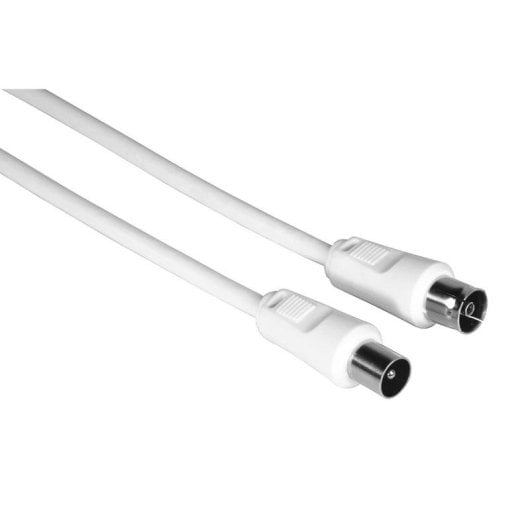 Cable coaxial Hama 00205028 1,5 m double blindage blanc