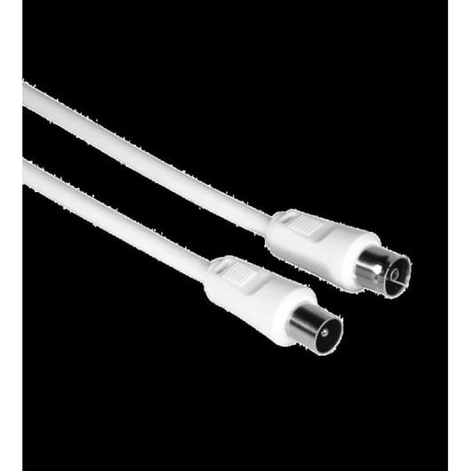 Cable coaxial Hama 00205028 1,5 m double blindage blanc