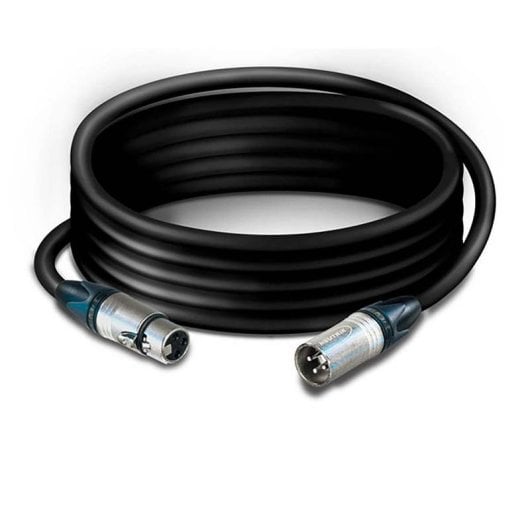 Cable audio TASKER 300786 XLR 3m polímero negro blindaje OFC