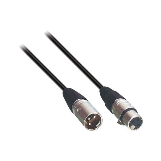 Cable audio TASKER 300786 XLR 3m polímero negro blindaje OFC