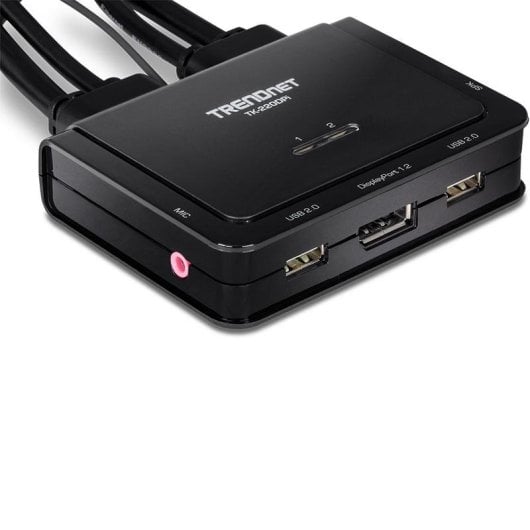 Switch KVM Trendnet TK-220DPI 2 ports DisplayPort 4K 2xUSB Audio