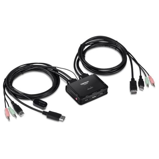 Switch KVM Trendnet TK-220DPI 2 ports DisplayPort 4K 2xUSB Audio