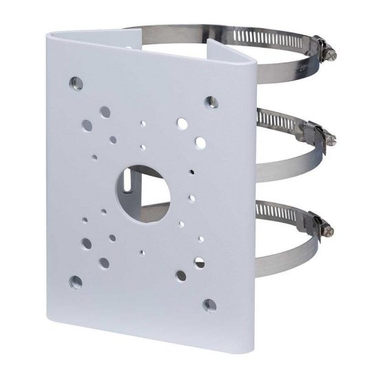 Support de montage Dahua PFA150-V3 universel pour mât, acier blanc, 15 cm