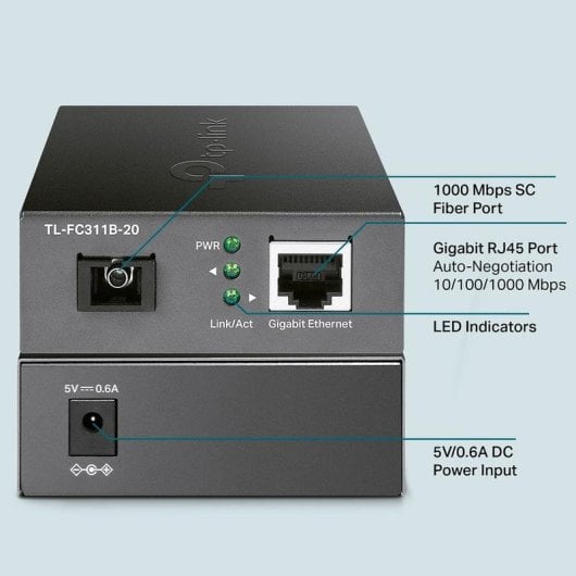 Netzwerkkarte TP-Link TL-FC311B-20 Gigabit Ethernet 1000 Mbit/s SC WDM Monomode