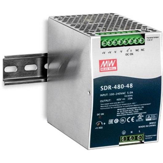 Fonte di Alimentazione TRENDnet TI-S48048 480W con PFC DIN-Rail Protezioni Avanzate