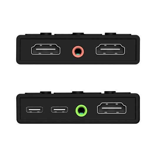Carte de capture vidéo J5CREATE JVA06-N HDMI double 1080p USB-C/USB-A