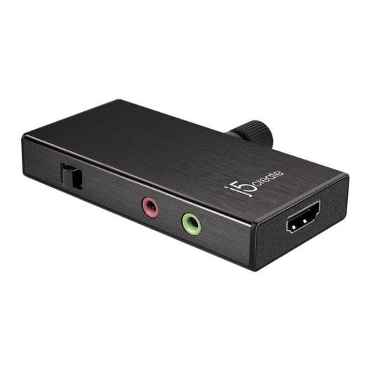 Carte d'acquisition vidéo J5CREATE JVA02-N HDMI vers USB-C Power Delivery 1080p 60fps
