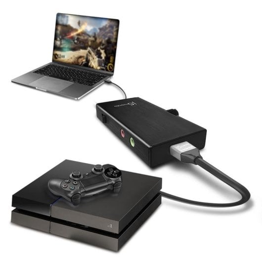 Carte d'acquisition vidéo J5CREATE JVA02-N HDMI vers USB-C Power Delivery 1080p 60fps