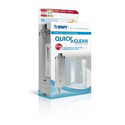 Filtro acqua BWT Quick & Clean 812915 3 cartucce bianco/blu per doccia
