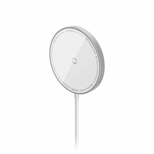 Caricatore wireless Baseus Simple Mini3 15W MagSafe Qi ultrasottile bianco