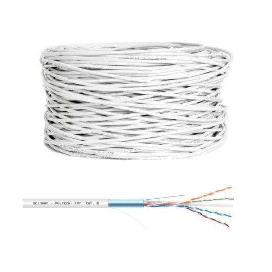 Cable de red Vultech SC13602-305 Cat6 F/UTP 305 m Blanco PVC
