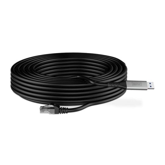 Netzwerkkabel DIGITUS AK-300600-150-S Cat6a 15 m S/FTP LSZH Schwarz