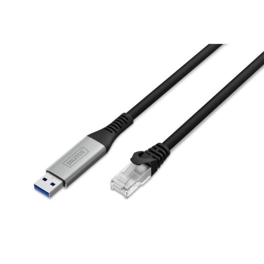 Cable de red DIGITUS AK-300600-050-S Cat6a 5m USB-A Gigabit S/FTP Negro