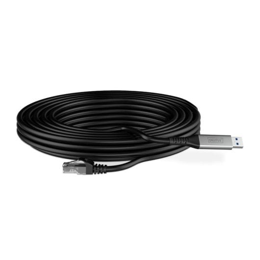 Cable de red DIGITUS AK-300600-050-S Cat6a 5m USB-A Gigabit S/FTP Negro