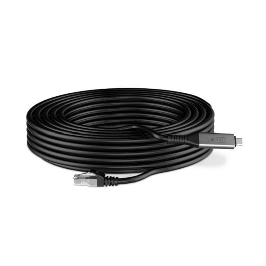 Cabo de rede DIGITUS AK-300601-150-S Cat6a USB-C 15 m S/FTP Preto