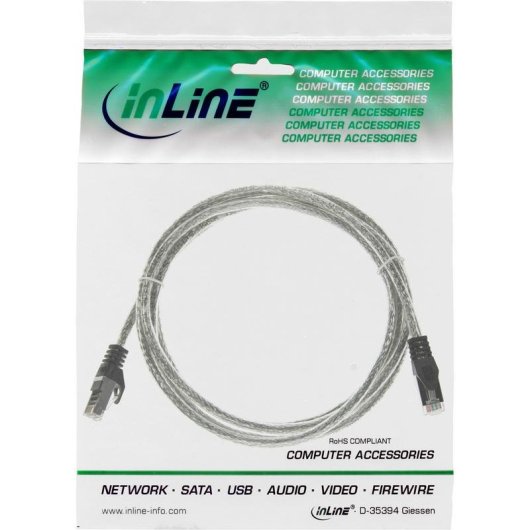 Cable de red INLINE 72514T Cat5e 1,5 m S-FTP Transparente