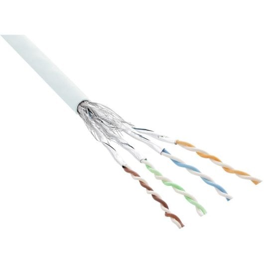 Netzwerkkabel INLINE 76499W 100 m Cat6 S/FTP Kupfer weiß