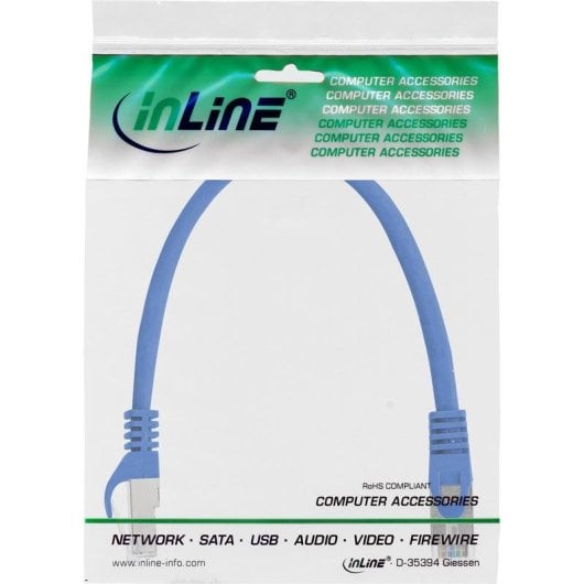 Cable de red INLINE 72522B Cat5e 0,25 m SF/UTP azul