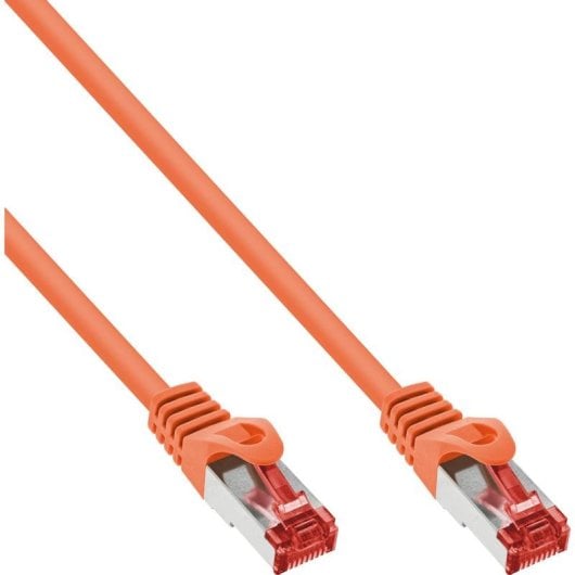 Netzwerkkabel INLINE 76412O 1,5m Cat6 S/FTP RJ-45 Stecker Orange