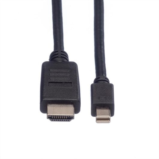 Adaptador de cable de vídeo ROLINE 11.04.5792 Mini DisplayPort a HDMI 3 m negro