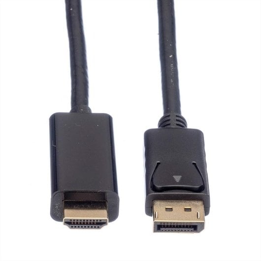 Adaptador de vídeo ROLINE 11.04.5785 DisplayPort a HDMI 1 m negro