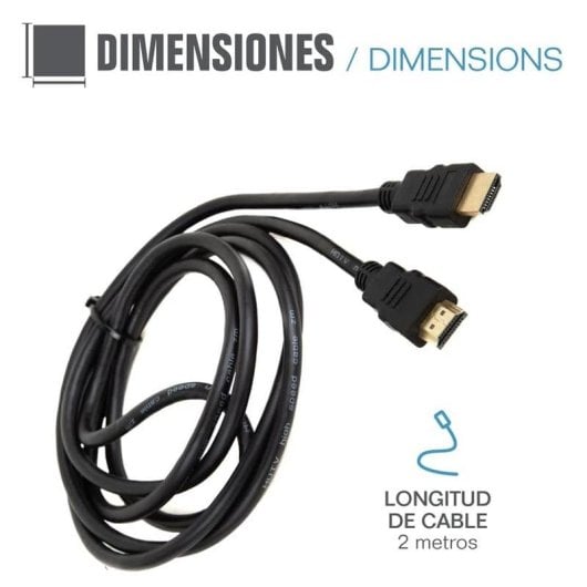 Câble HDMI IGGUAL IGG318300 2 m 8K Ultra Haute Vitesse 48 Gbps