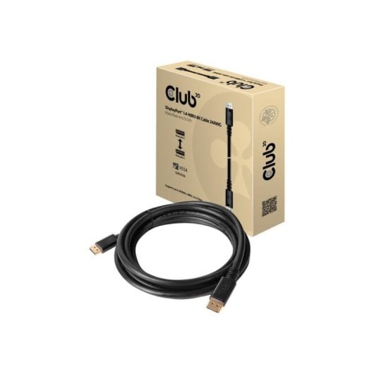 Cabo DisplayPort Club 3D CAC-1069B 4m 8K 1.4 HBR3 preto