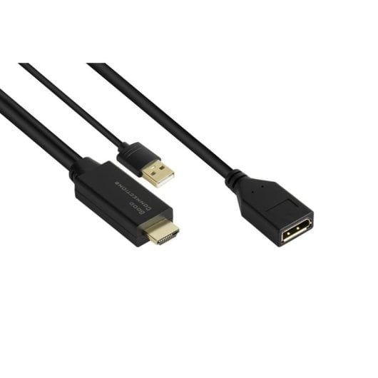 Adaptateur vidéo Alcasa HDMI-AD22 0,3 m HDMI à DisplayPort Noir