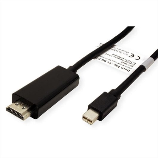 Adaptador de cabo de vídeo VALUE 11.99.5792 3m Mini DisplayPort macho HDMI