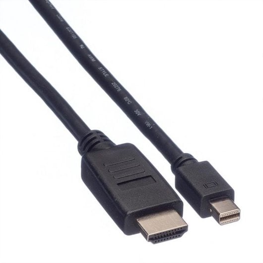 Adaptador de vídeo VALUE 11.99.5791 Mini DisplayPort para HDMI 2 m Preto