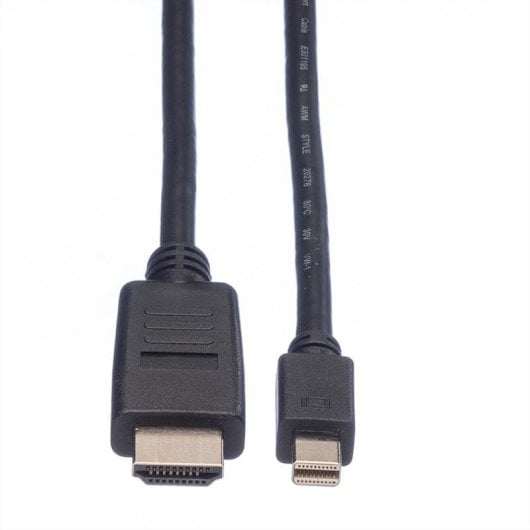 Adaptador de vídeo VALUE 11.99.5791 Mini DisplayPort para HDMI 2 m Preto