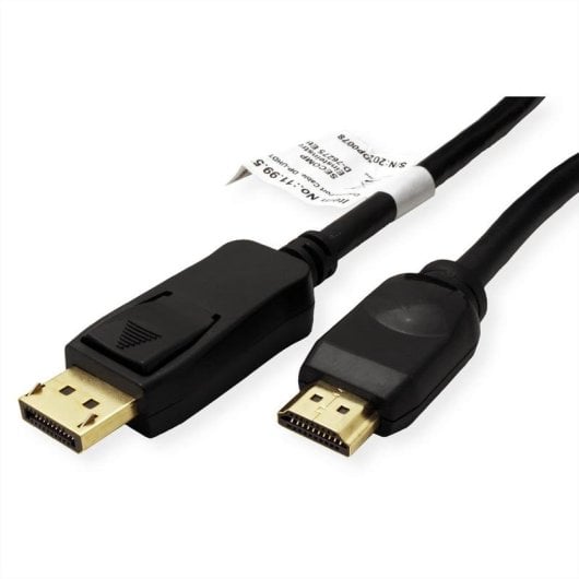 Adaptateur vidéo VALUE 11.99.5785 DisplayPort 1.2 1 m Noir