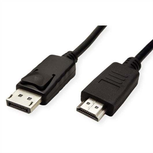 Adapter Videokabel ROLINE 11445780 DisplayPort auf HDMI 1 m Schwarz
